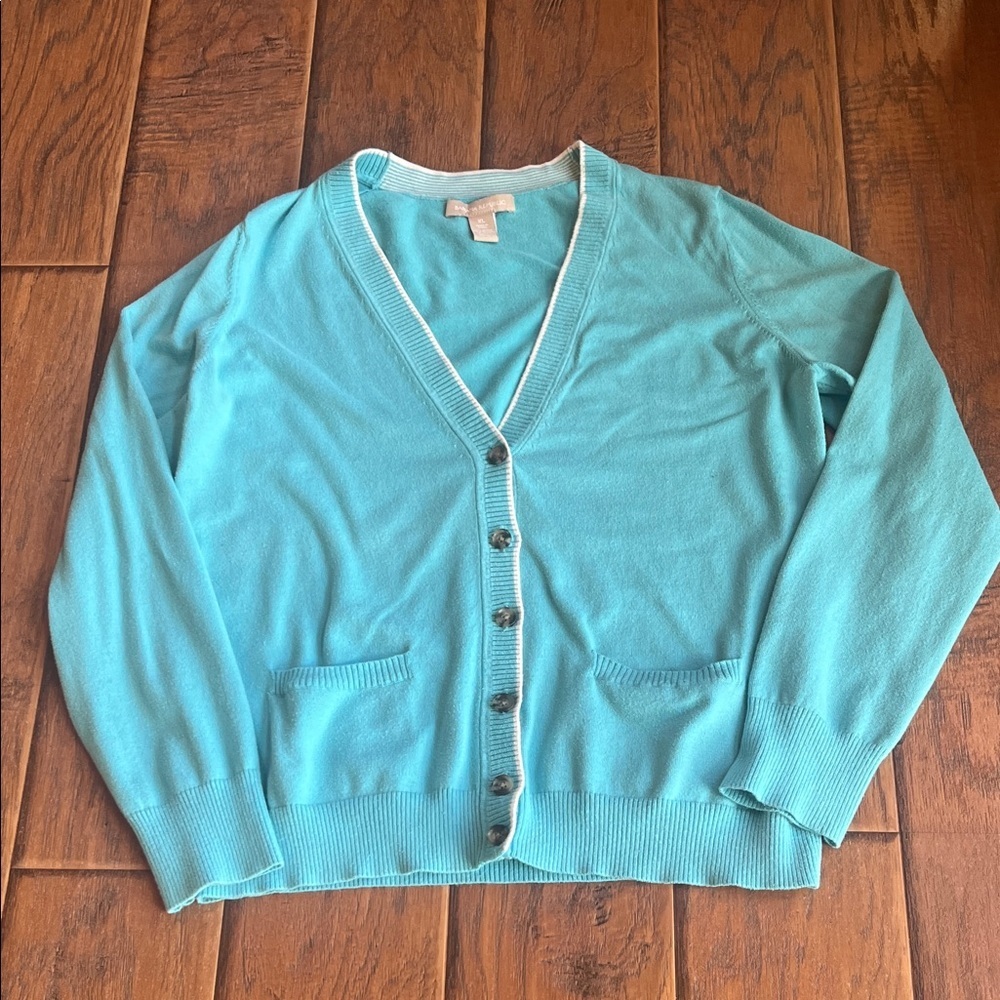 Banana Republic Turquoise Cardigan Sweater